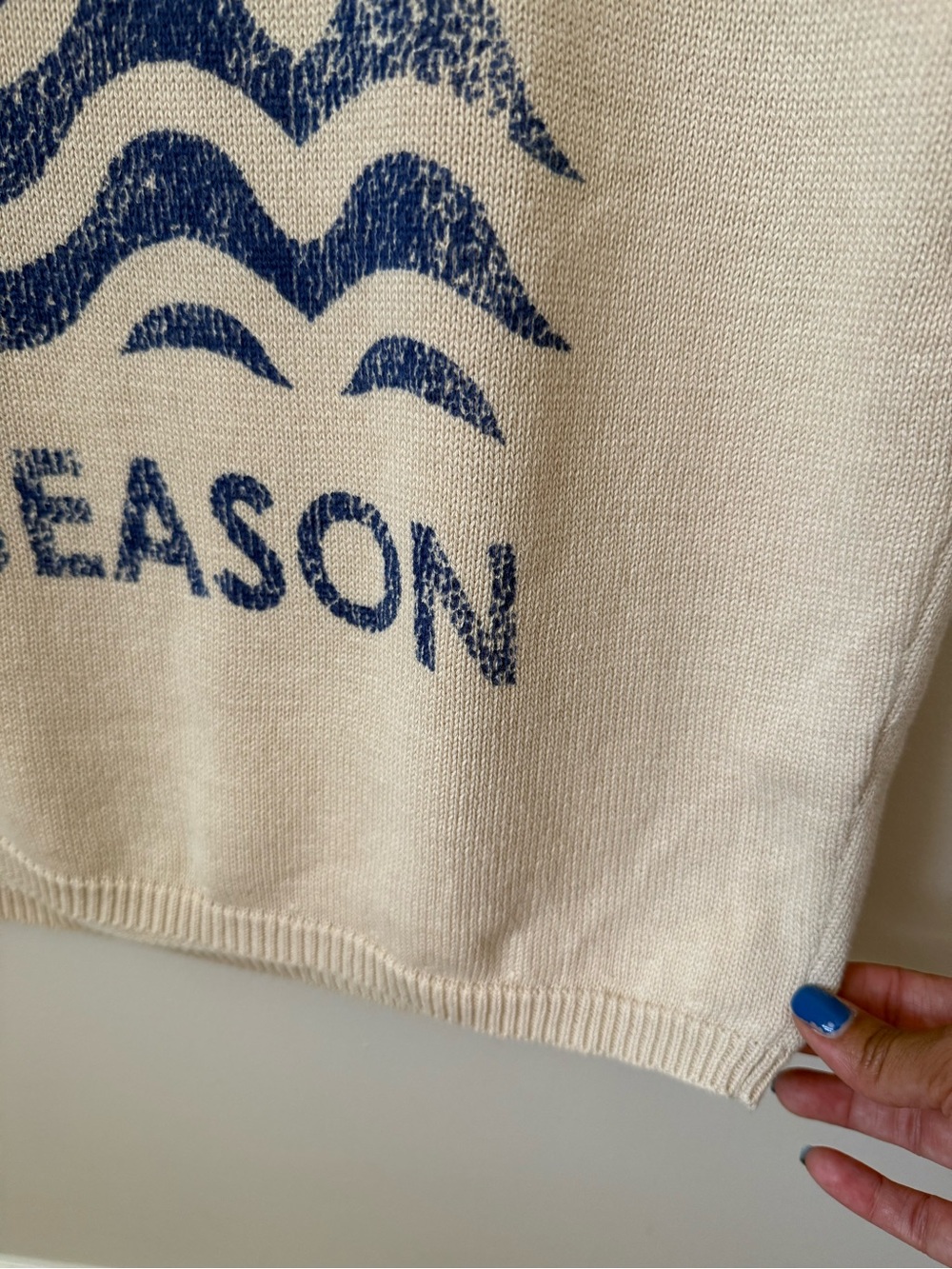 Anthropologie Pilcro Surf Season Graphic Muscle Sweater Tank Vacay Sun Beach M - Picture 7 of 11